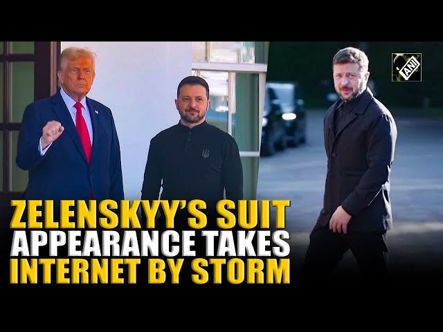 sachin and babi light blue dress Ukraine's Zelensky (Falsely) Catches Fashion Flak for 'Russian' Shirt main image 0