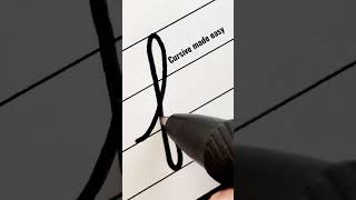 Cursive made easy! How to write lowercase f in cursive. Practice writing cursive with me.