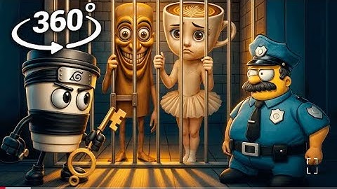 Tung Tung Tung Sahur - Ballerina Cappuccina Prison Break | 360° VR