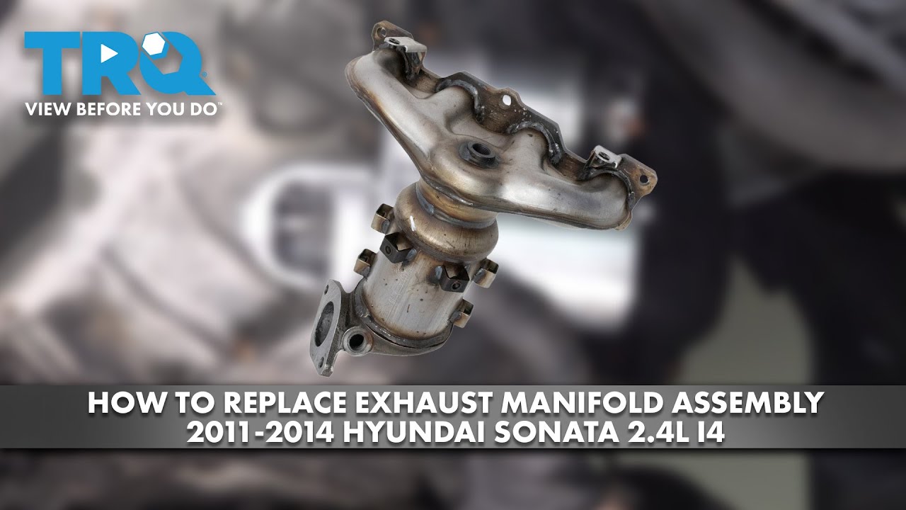 How to Replace Exhaust Manifold 2011-2014 Hyundai Sonata - YouTube