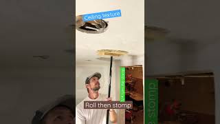 Celebrity Plus 3 thinned down with water, 1/2” nap roller, and ceiling stomp broom. #construction #drywall Profile