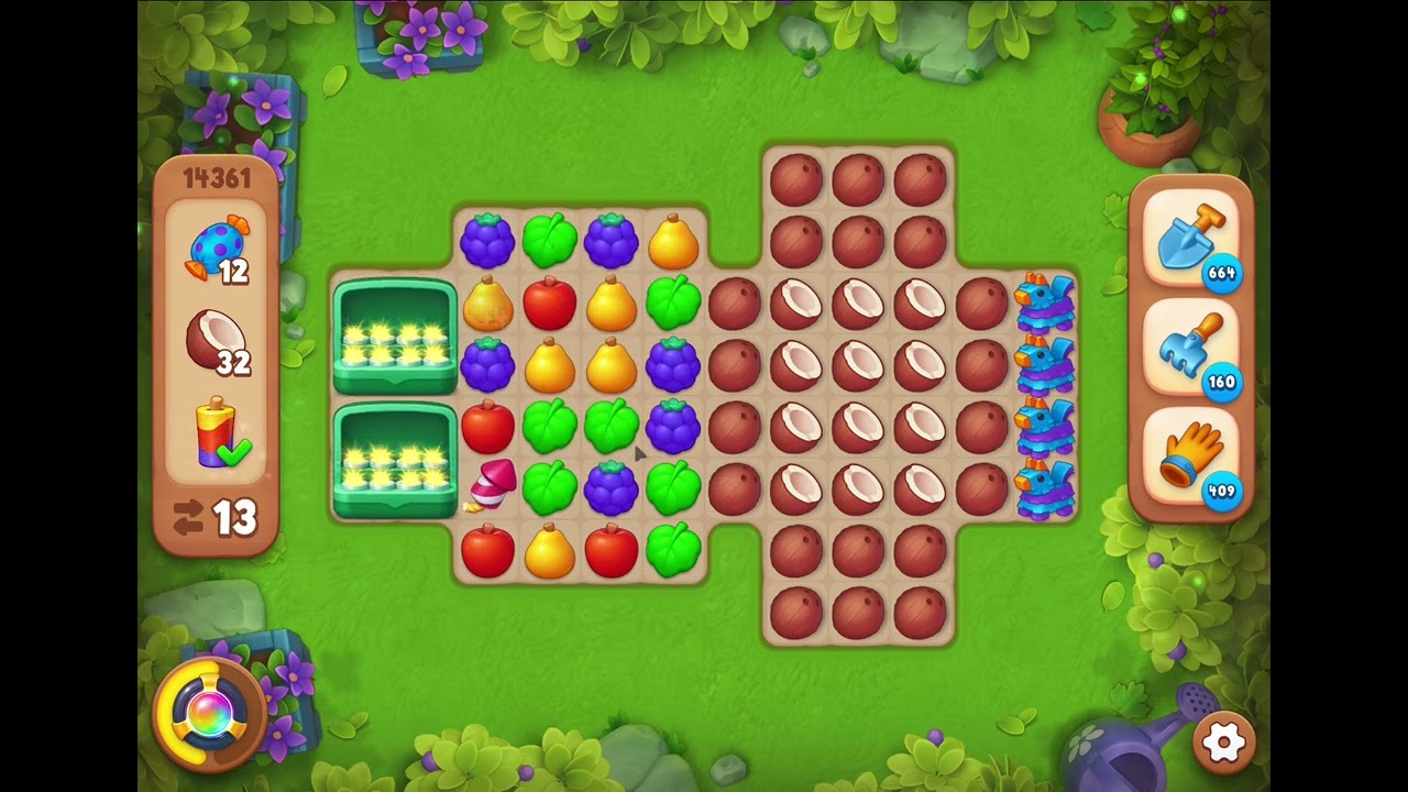 GardenScapes Level 14361 no boosters - YouTube