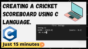 Cricket scoreboard using C language|  Project for beginners| easy explanation in (Hindi)