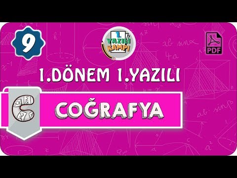 9. Sınıf Coğrafya | 1. Dönem 1. Yazılıya Hazırlık