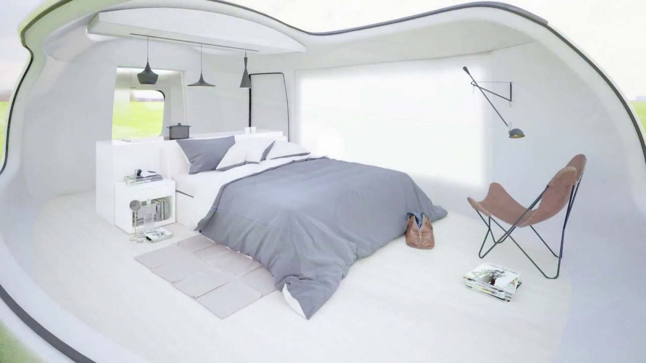 Futuristic luxury camping pod concept based on the Mini Countryman