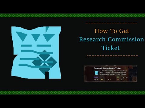 how to get research commission ticket