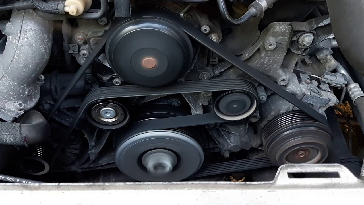 serpentin belt W212 FL OM561 e6 electric powersteering YouTube