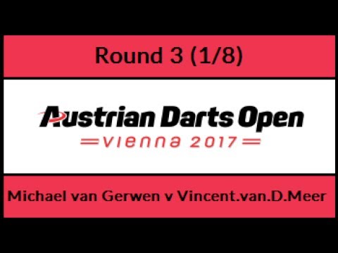 Round 3 [1of8]: Michael van Gerwen v Vincent van Der Meer - Austrian Darts Open 2017 HD