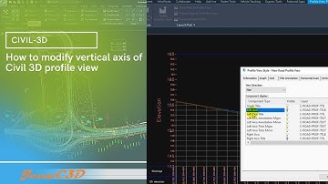 How to modify vertical axis of Civil 3D profile view
