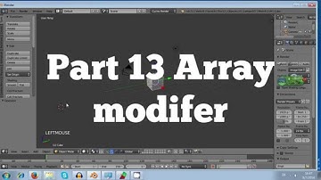 3 minutes blender tutorial for absolute beginner - Part 13 array modifer basic