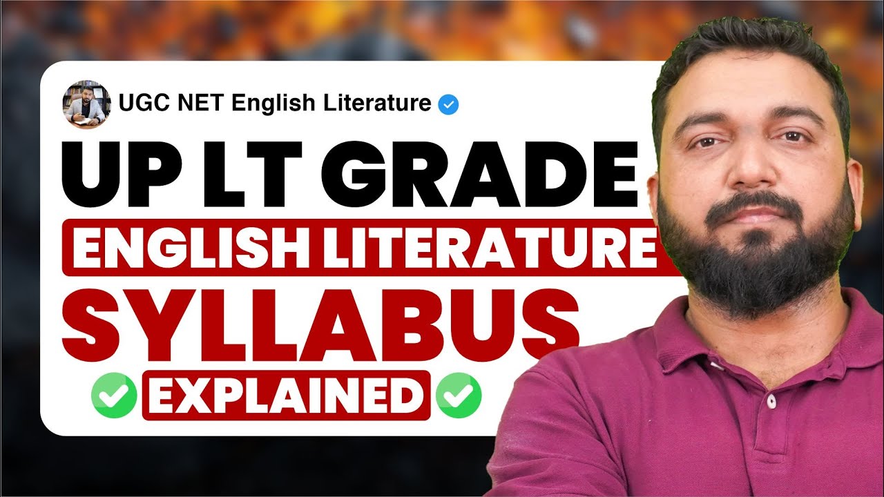 Crack UP LT Grade English Exam| Complete Syllabus Breakdown & Expert Strategy🔥by Prof. Vineet Pandey