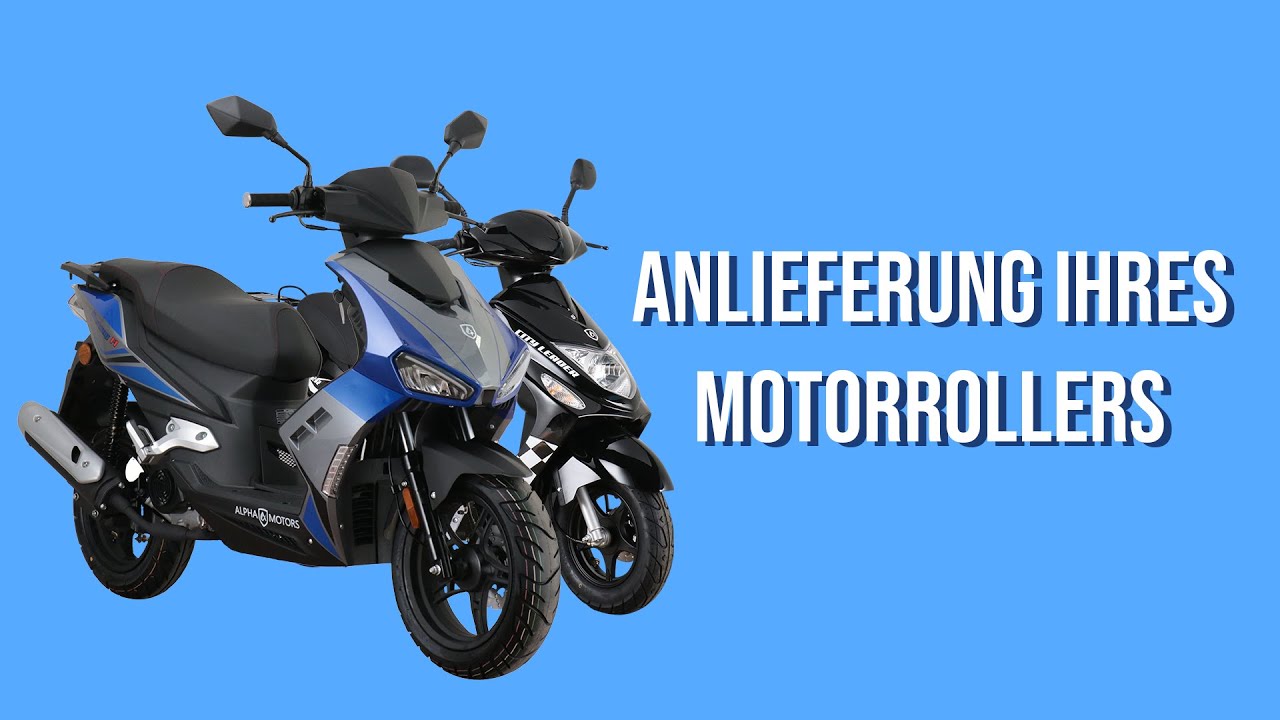 Anlieferung Motors - Motorroller Alpha YouTube