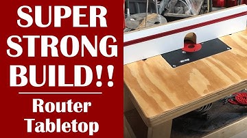 Super Simple, Heavy Duty Router Table Top Build