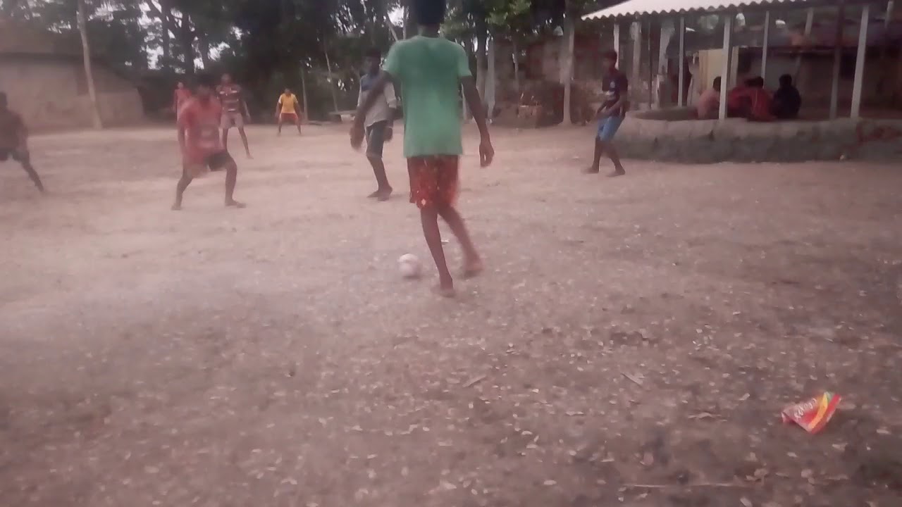 Football Match In West Bengal Village, India