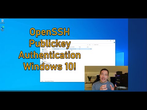 Настройте и установите аутентификацию с открытым ключом OpenSSH в Windows 10 для удаленного подключения.