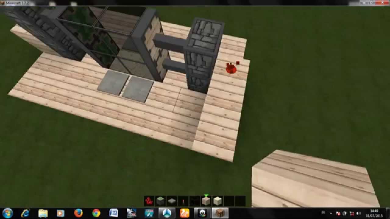 MINECRAFT Cara  membuat  pintu geser  YouTube