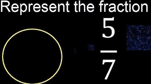 Represent 5/7 graphically . Graphic representation of fractions, graph
