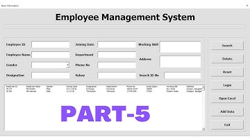 Employee Management system in Excel || How to Create Data Entry Form in Excel || Part-5