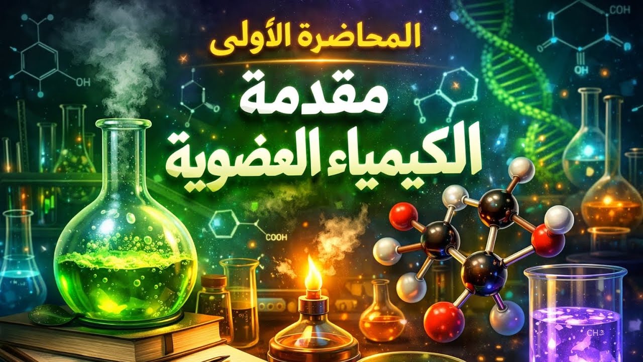المحاضرة الأولى كيمياء عضوية(المقدمة) وحل اهم افكار الدرس الأول #دفعة_2026 #ثانوية_عامة #كيمياء 