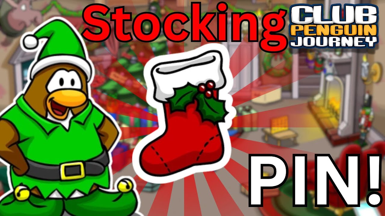 🧦Club Penguin Journey | OLD Holiday Stocking Pin Location!🧦