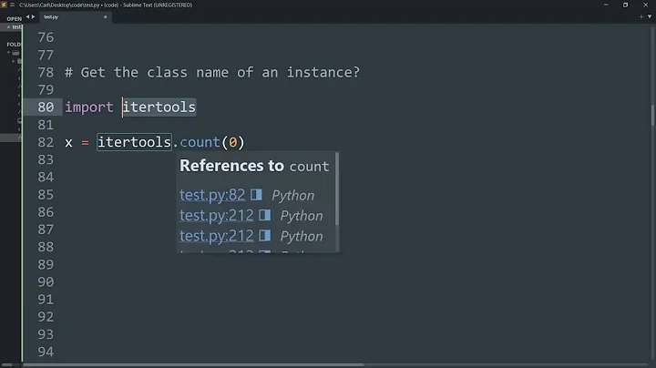 Getting the class name of an instance?