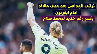 ترتيب هدافي الدوري الانجليزي بعد هدف هالاند امام ايفرتون فى الدوري الانجليزي