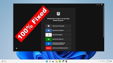 Epic Games Launcher Login Loop Error Can