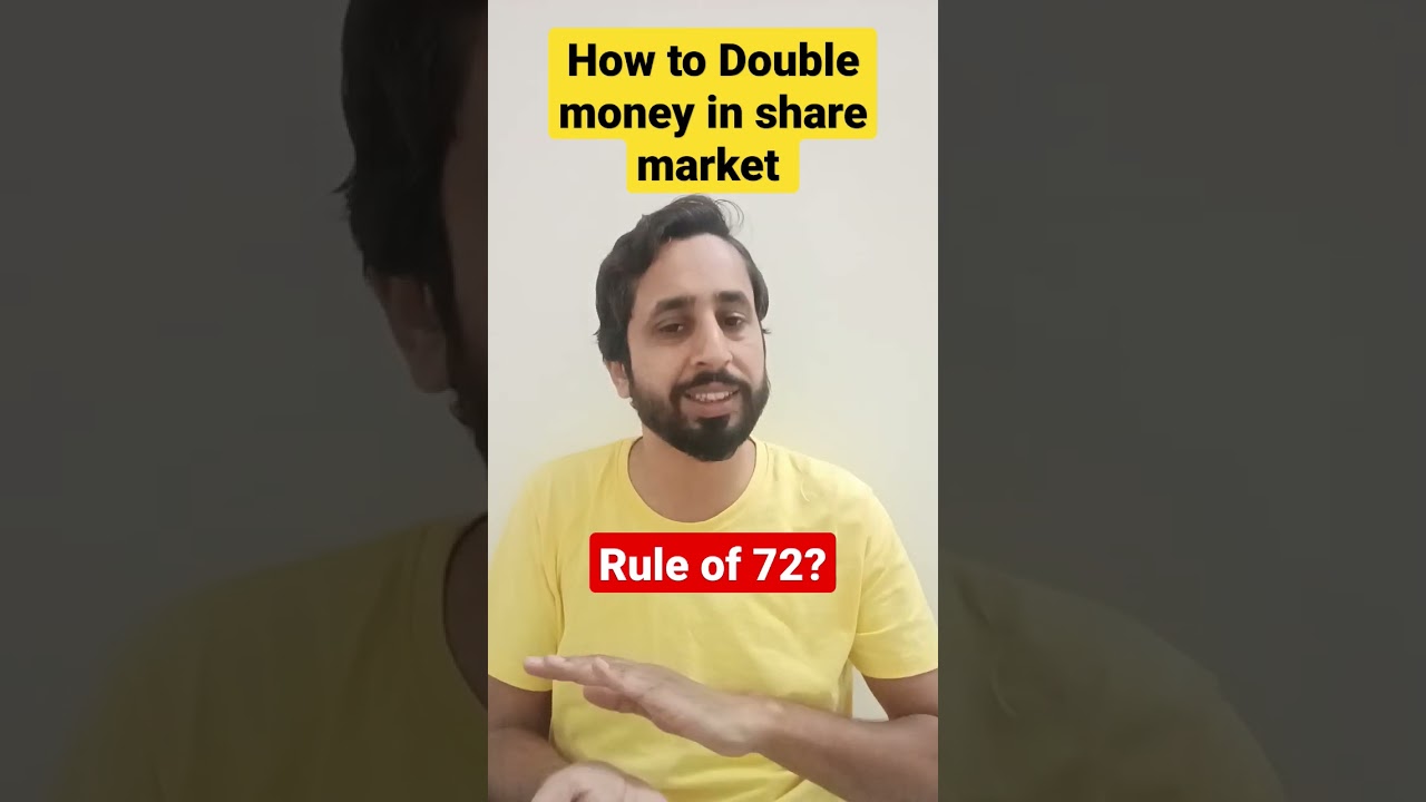 HOW TO DOUBLE MONEY FROM SHARE MARKET | DOUBLE MONEY IN SHARE MARKET | RULE OF 72