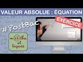 EXERCICE : Résoudre une équation avec valeurs absolues (Difficile) - Première