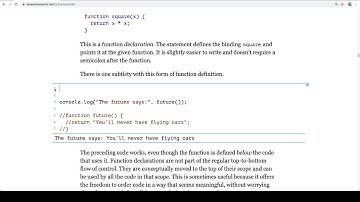 Eloquent JavaScript Read-Along - Functions - 004 - Declaration Notation
