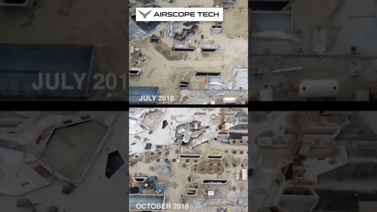 Drone construction progress monitoring 