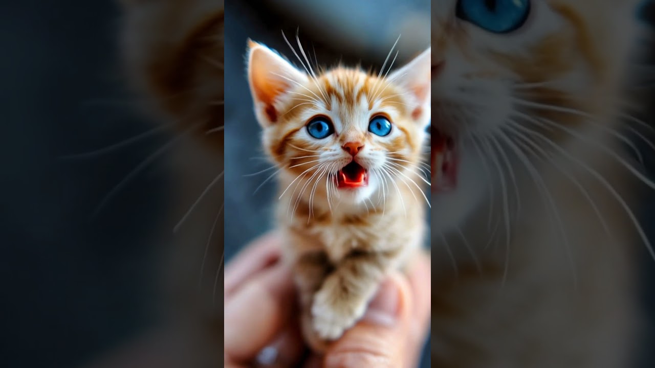Adorable Blue-Eyed Kitten 🐾💙 | Relaxing Music & ASMR Vibes