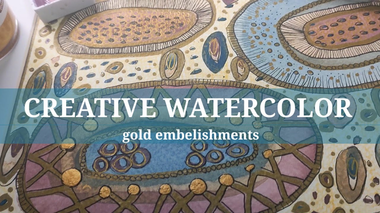 USE MIXED MEDIA on your ABSTRACT WATERCOLOR - YouTube