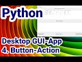 Python Tutorial, GUI-App mit Qt: #4 Button Action
