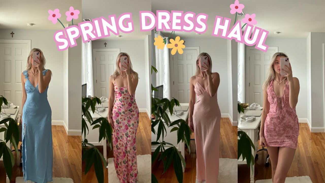 SPRING DRESS HAUL 2024 | dresses I’ll be wearing this spring (maxi ...