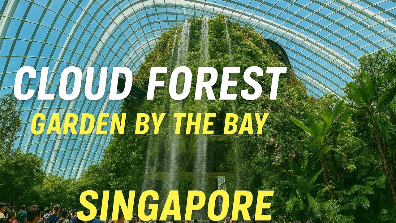 Cloud Forest at Gardens by the Bay | Singapore’s Misty Wonder waterfall