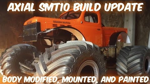 Axial SMT10 Build Update - Body Modified, Mounted, and Painted