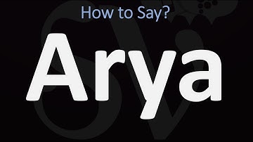 How to Pronounce Arya? (CORRECTLY)