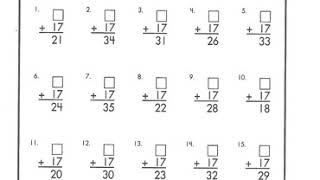 MATH MINUTE 17Cb
