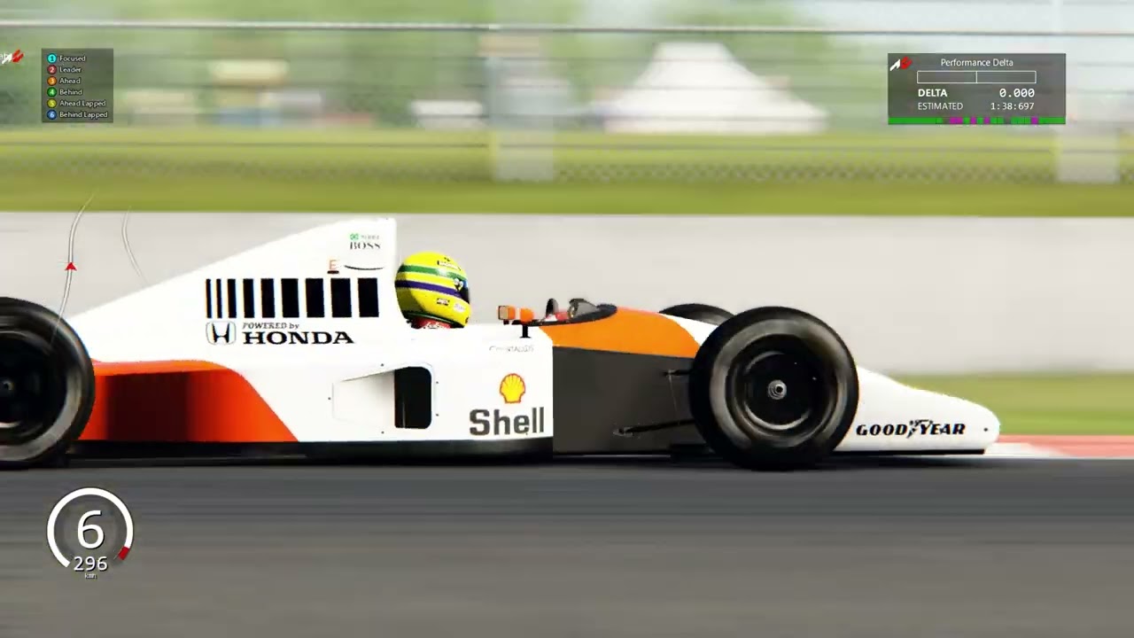 Assetto Corsa - Mclaren MP4/6 Hotlap around Silverstone (1:38:097)