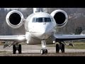 Gulfstream G650 JCB Landing & Take Off at Bern Airport