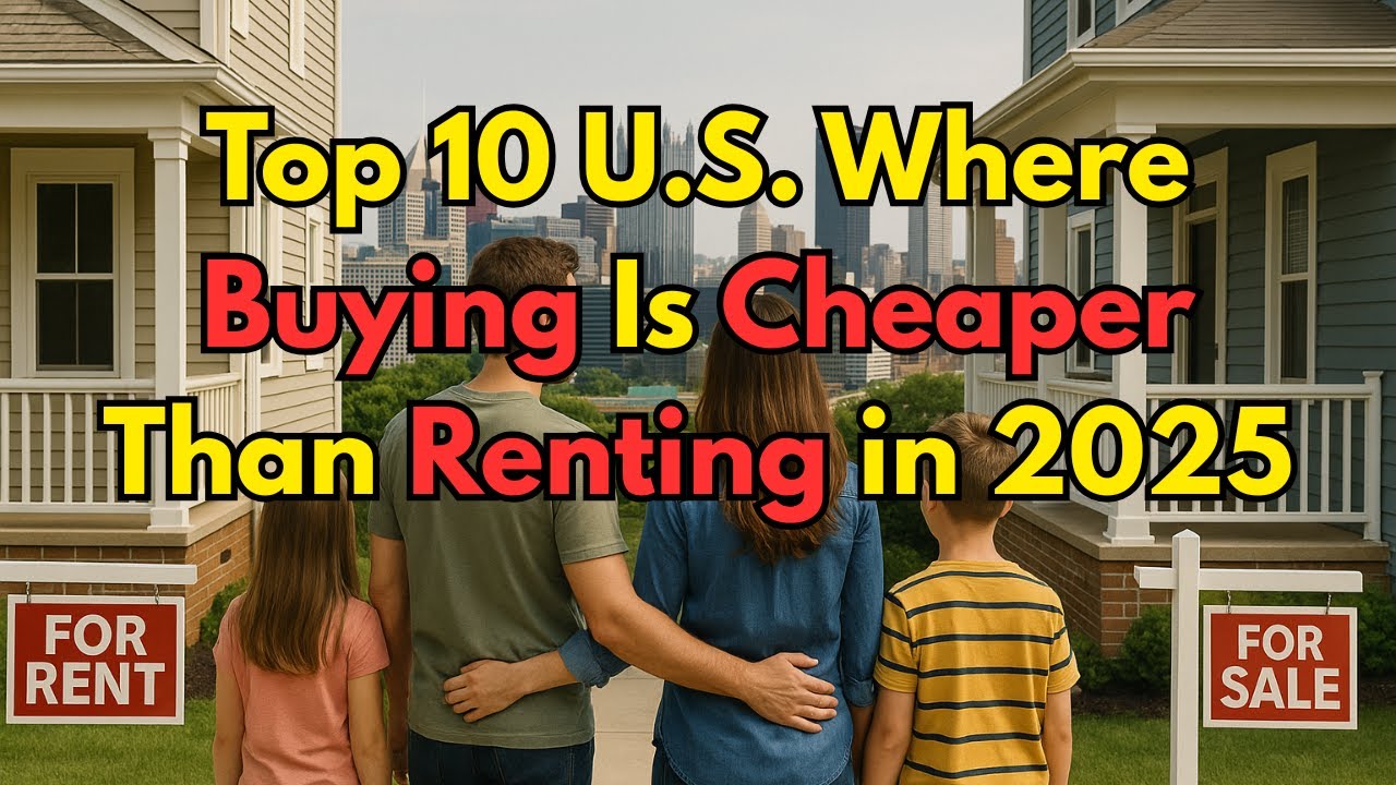Top 10 U.S. Cities Where Buying Is Cheaper Than Renting - YouTube