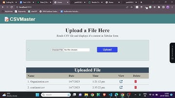 CSVMaster | CSV Upload | Skill Test | Node | MongoDB | EJS | Express | Coding Ninjas