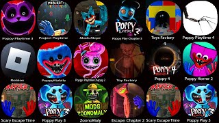 Poppy Horror 2,Poppy Playtime 1+2+3,Roblox,Poppymobile,Project Playtime Mobile,Toy Factory,...
