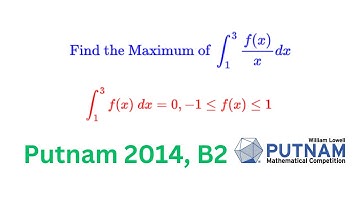 Putnam 2014, B2 | A Putnam Analysis Problem Simplified