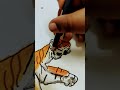 drawing of tiger #youtube #shorts#viralshort #plssupport #Shifuarts00