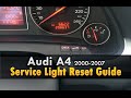 Audi A4 Service Light Reset 2000-2007