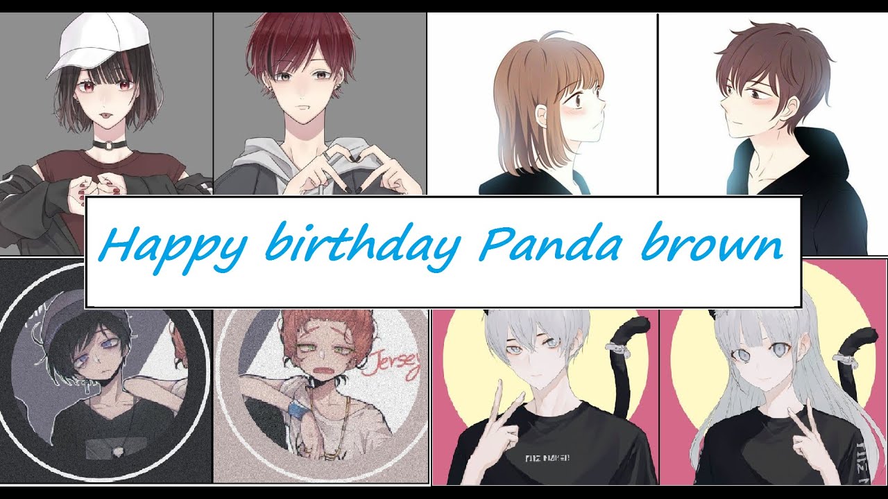 Tổng Hợp Avatar Anime đoi Cute Anime đoi Chất Ngầu Happy Birthday Panda Brown Youtube