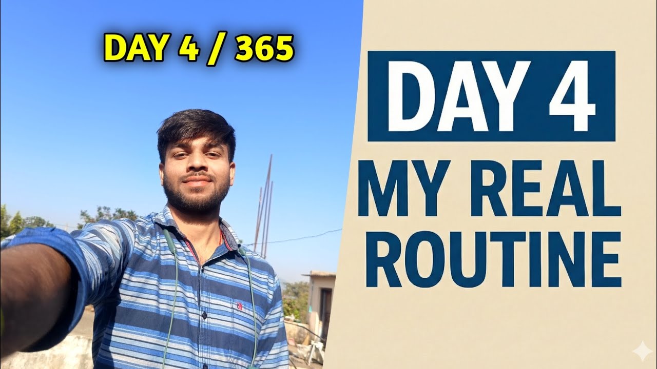 Day 4 : My Real Daily Routine | 365 Days Challenge Begins!#vlog - YouTube