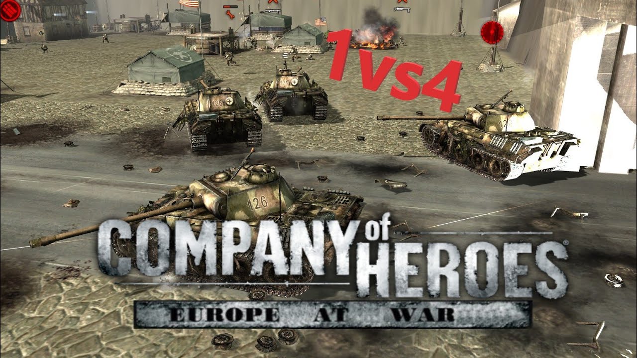 Company of Heroes Luis Webber Maps (part15) 1vs4 Expert CPU [Europe At War mod]